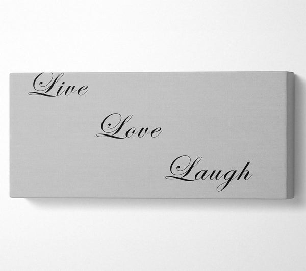 Liebeszitat Live Love Laugh Grau