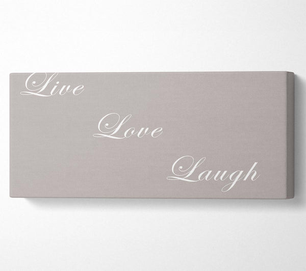 Liebesspruch Leben Liebe Lachen Beige
