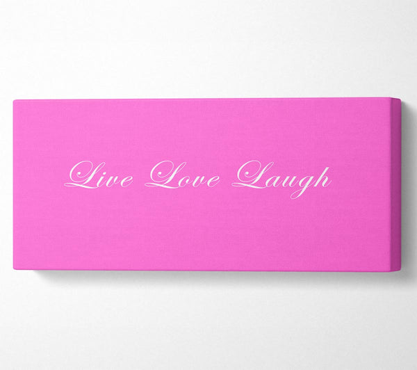 Liebeszitat Live Love Laugh 2 Vivid Pink