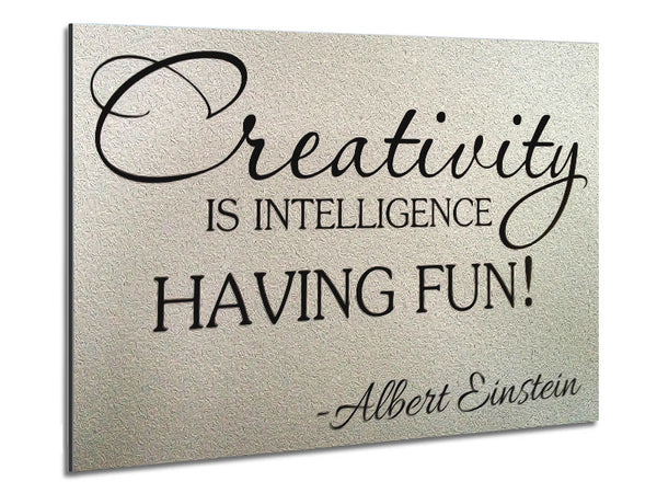 Motivationszitat Albert Einstein Kreativität ist Intelligenz