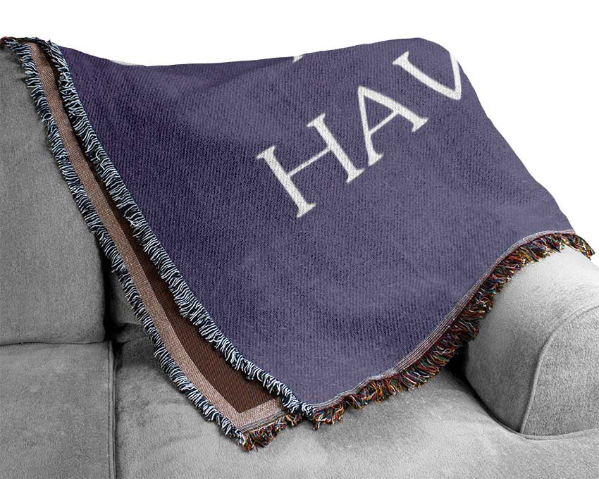 Motivational Quote Albert Einstein Creativity Is Intelligence Lilac Woven Blanket