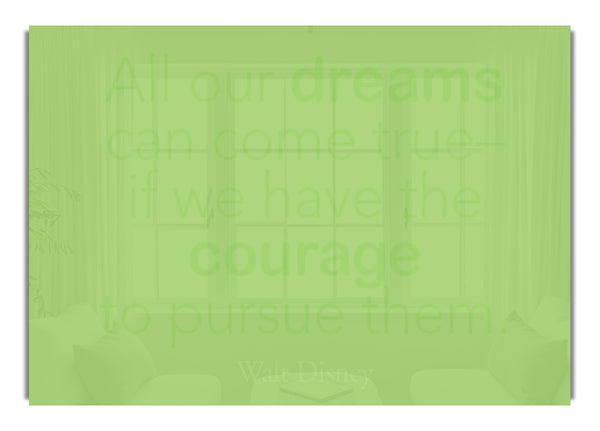 Walt Disney All Our Dreams Limettengrün
