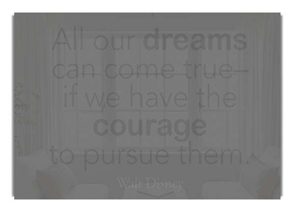 Walt Disney All Our Dreams Grau
