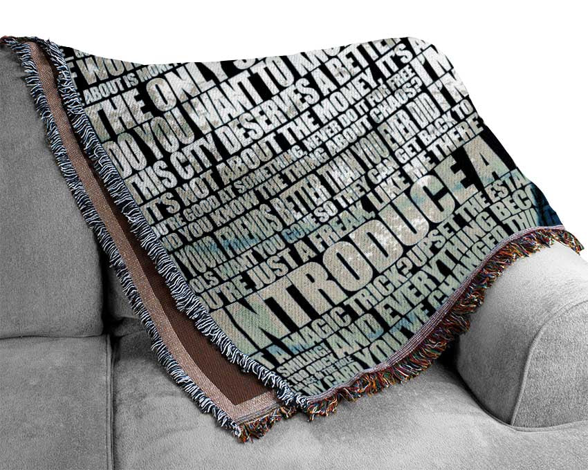 Movie Quote The Joker Funny World Woven Blanket