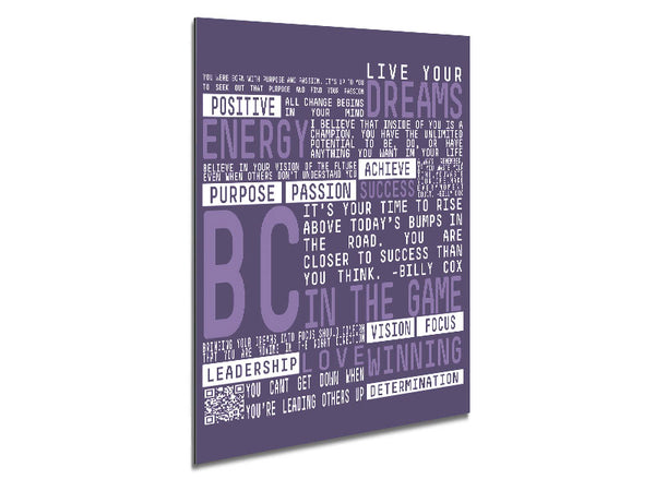 Live Your Dreams Lilac Metal Print