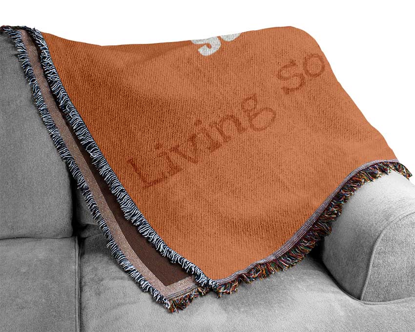 Motivational Quote Steve Jobs-Quote1 Woven Blanket