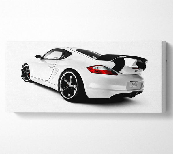 Weißes Porsche Gt Heck
