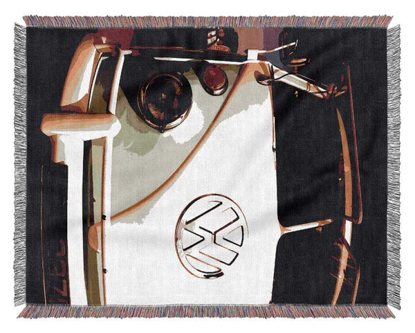 VW Camper Retro Woven Blanket