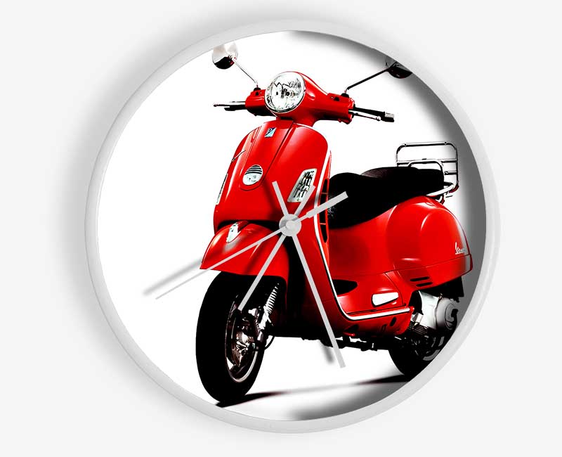 Vespa Mopede Clock - Wallart-Direct UK