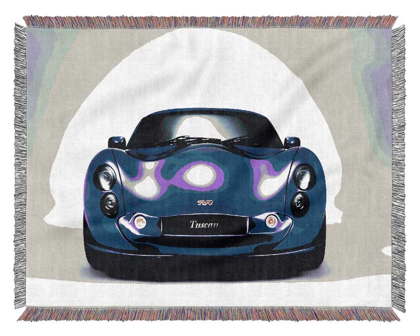 Tvr Tuscan Blue Purple Woven Blanket