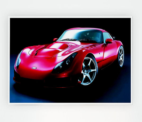 Tvr Red Front View Print Poster Wall Art