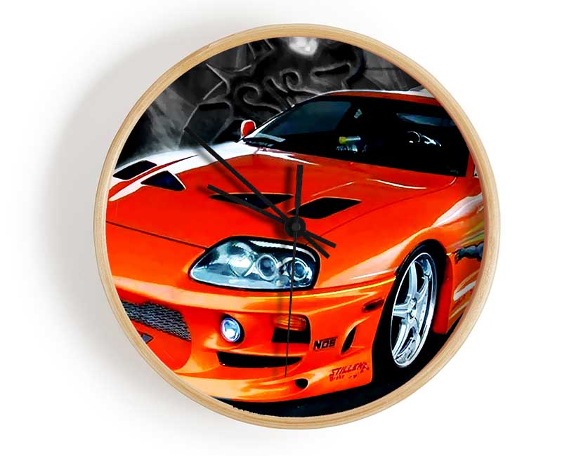 Toyota Supra Fast And The Furious Clock - Wallart-Direct UK