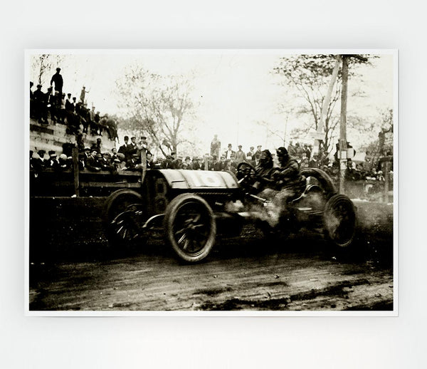 The First Formula One Race Print Poster Wall Art