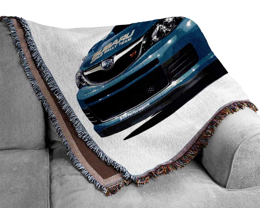 Subrau Ralley Car Woven Blanket