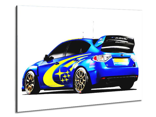 Subrau Rallye Auto hinten