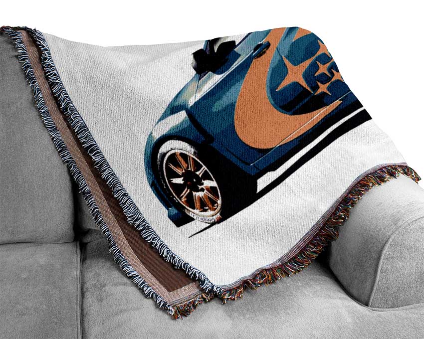 Subrau Ralley Car Rear Woven Blanket