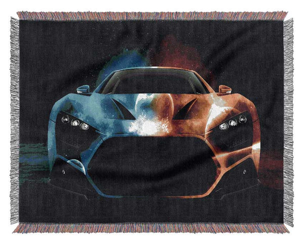 Space Car Woven Blanket