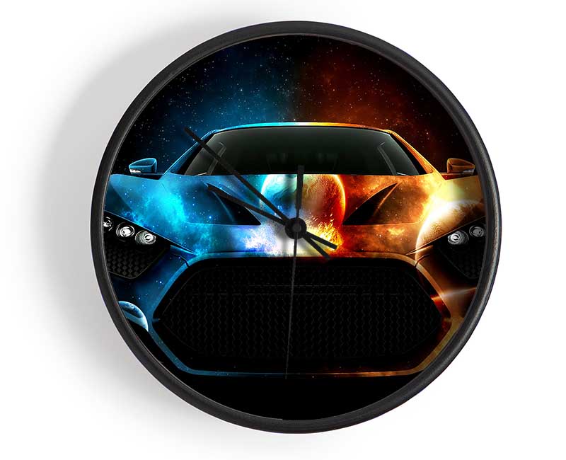 Space Car Clock - Wallart-Direct UK