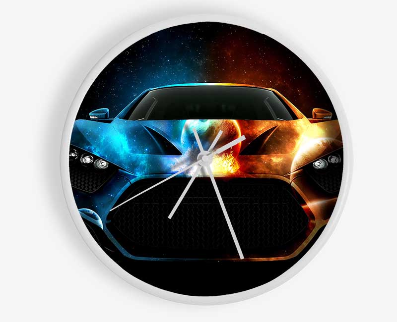 Space Car Clock - Wallart-Direct UK