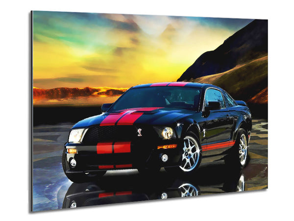 Shelby Mustang rote Streifen