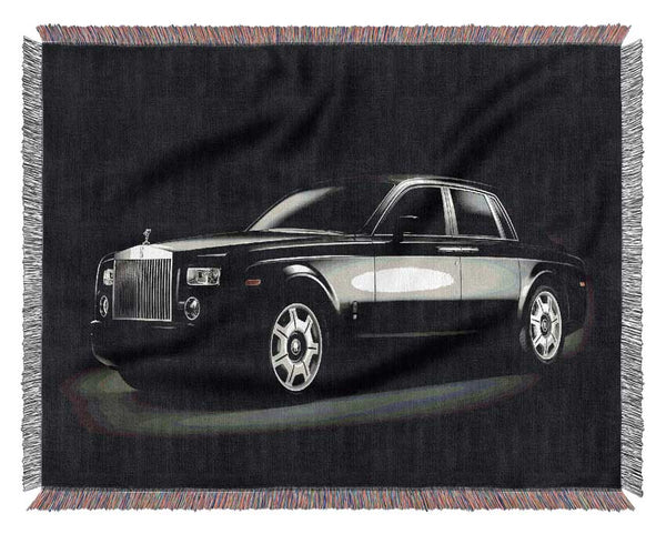 Rolls Royce Black Woven Blanket