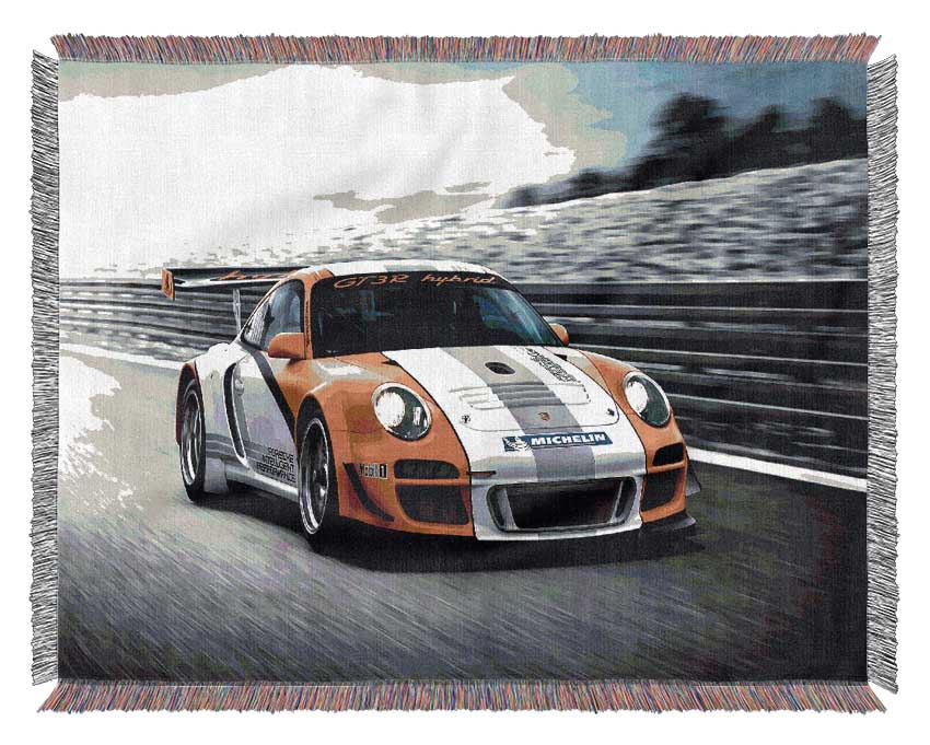 Porsche Gt3 R Hybrid Woven Blanket