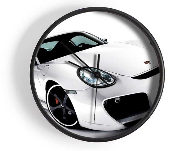 Porsche 911 White Clock - Wallart-Direct UK