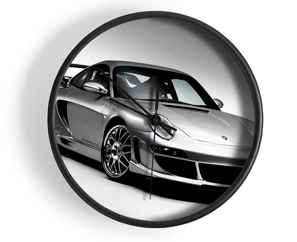 Porsche 911 Silver Clock - Wallart-Direct UK