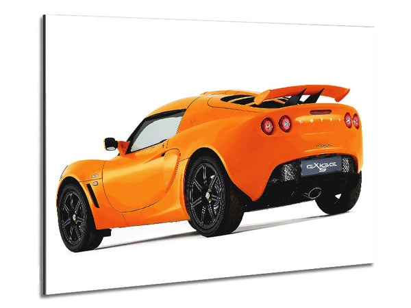 Orange Lotus Elite Heck