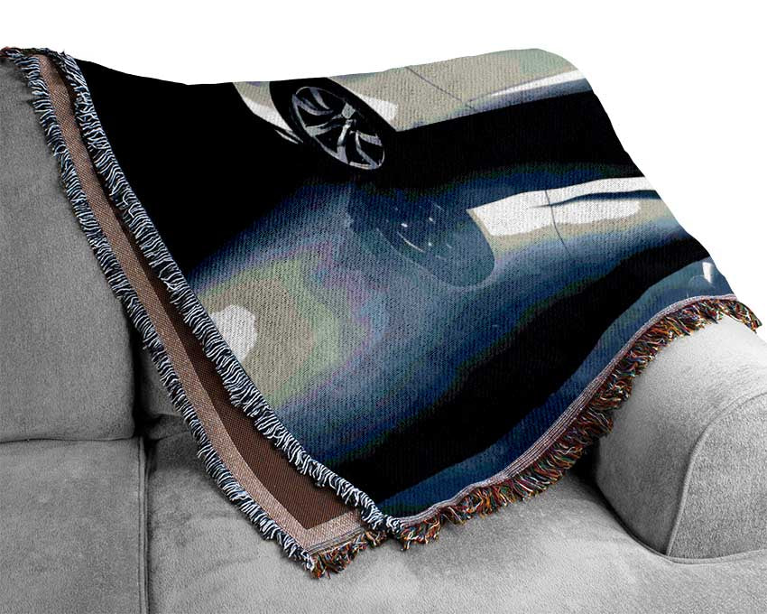 Nissan Skyline Silver Woven Blanket
