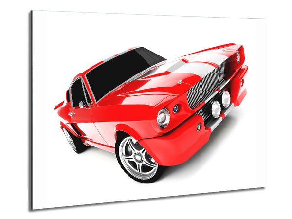 Mustang, rotes Seitenprofil