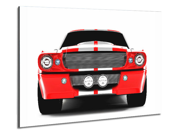 Mustang Red Front Grill