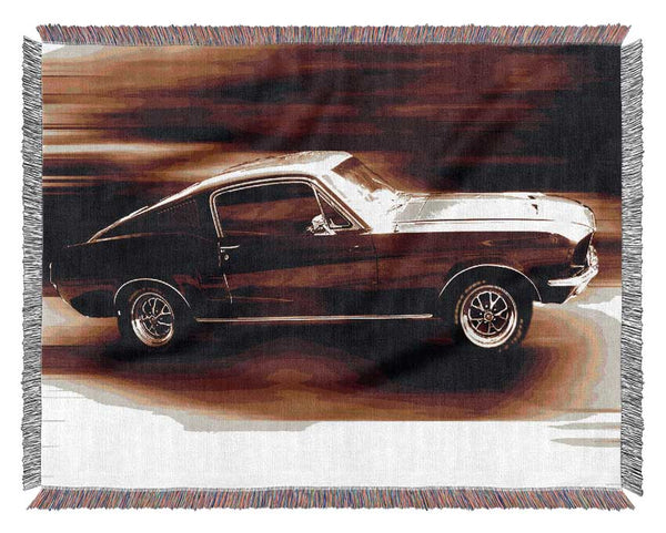 Mustang On The Move Woven Blanket