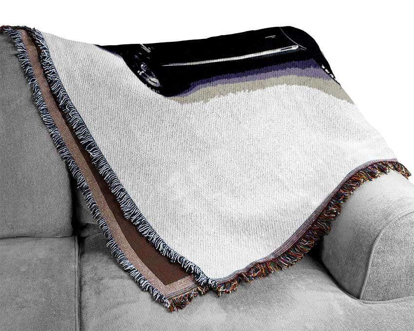 Mustang 67 B n W Woven Blanket