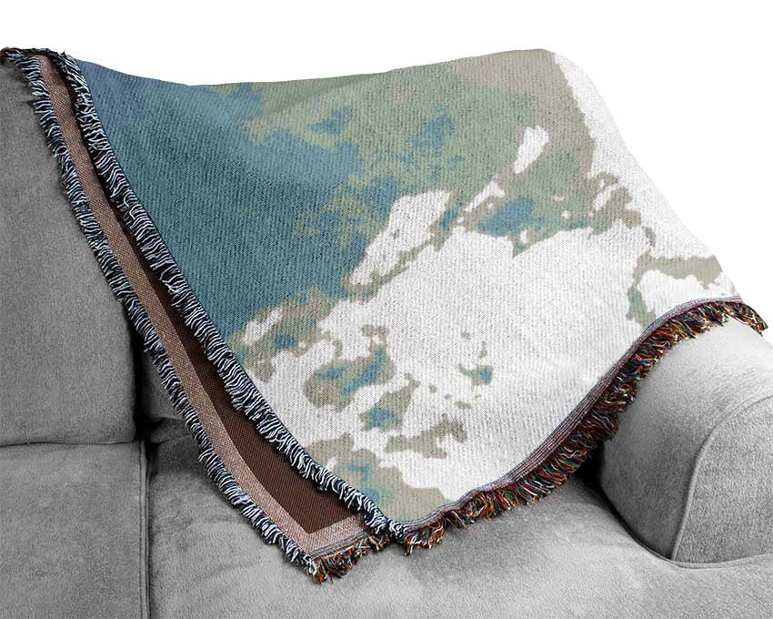 Motorcross Freestyle In The Sky Woven Blanket