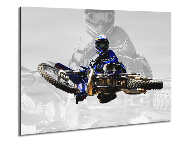 Motocross-Freestyler von oben