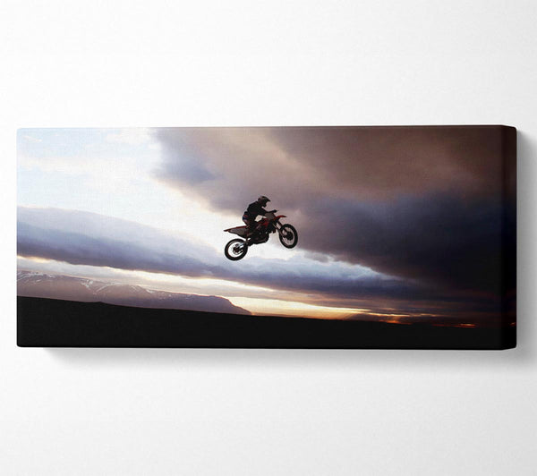 Motocross-Fahrradsprung
