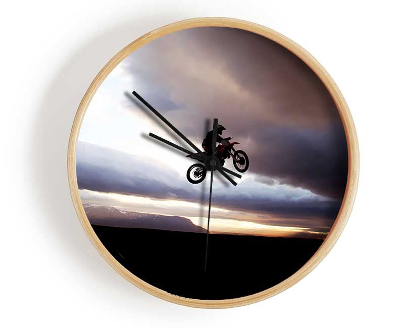 Motorcross Bike Jump Clock - Wallart-Direct UK