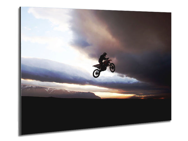 Motocross-Fahrradsprung
