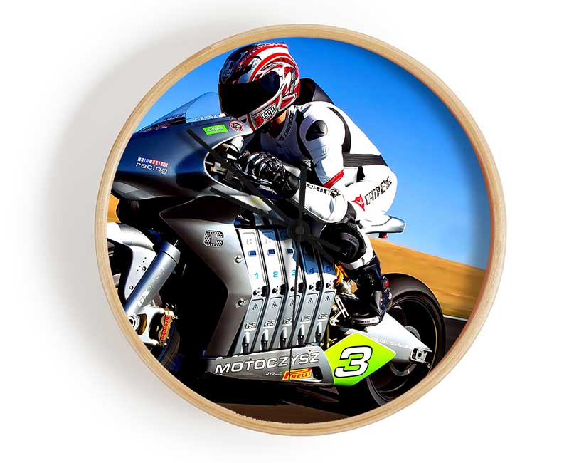 Motoczysz Racing Bike Clock - Wallart-Direct UK