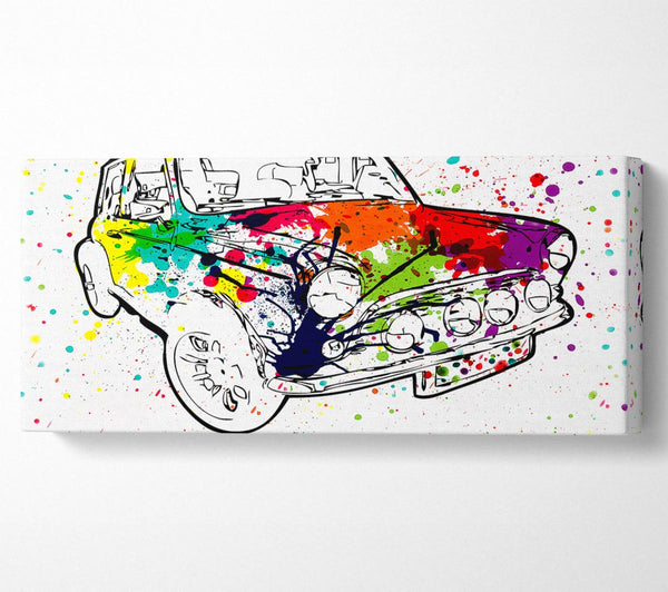Mini-Farbspritzer in Regenbogenfarben