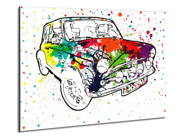Mini-Farbspritzer in Regenbogenfarben