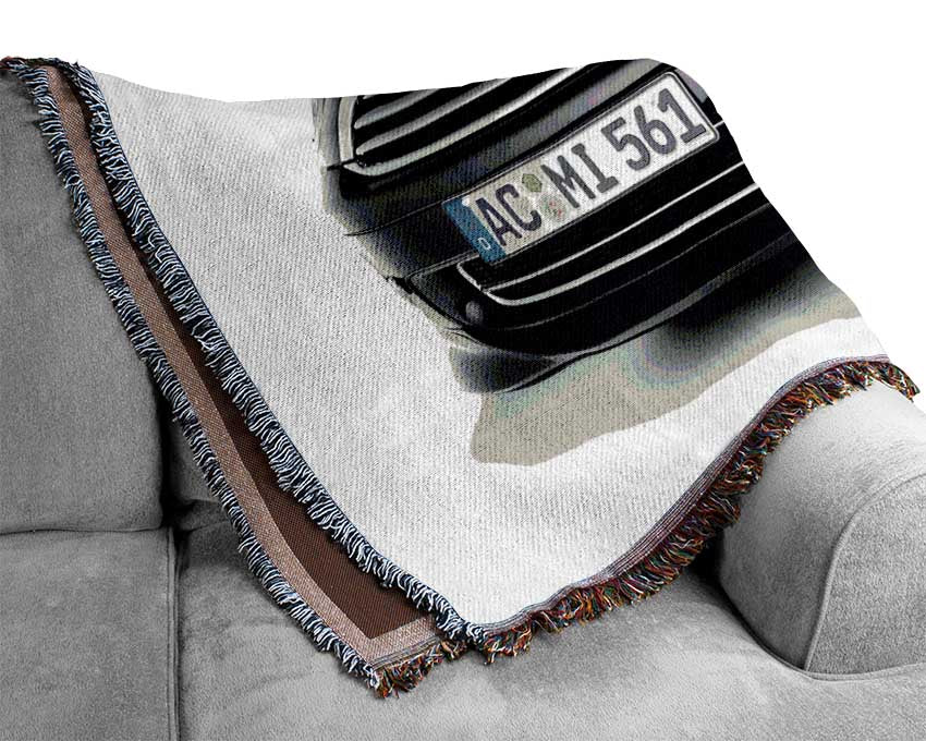 Mini Coop Front Grill Woven Blanket