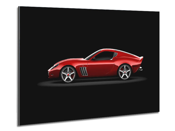 Maserati Seitenprofil in Rot