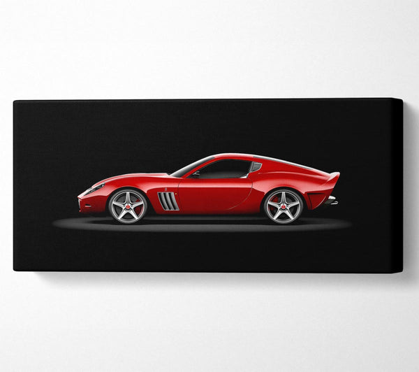Maserati Seitenprofil in Rot