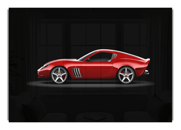 Maserati Red Side Profile