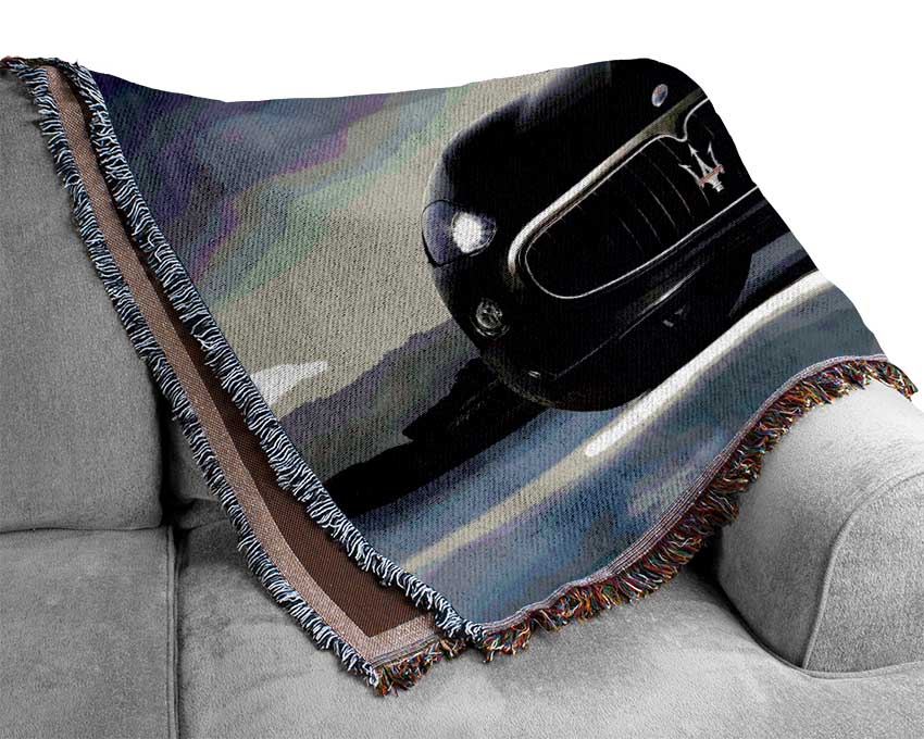 Maserati Black Beauty Woven Blanket