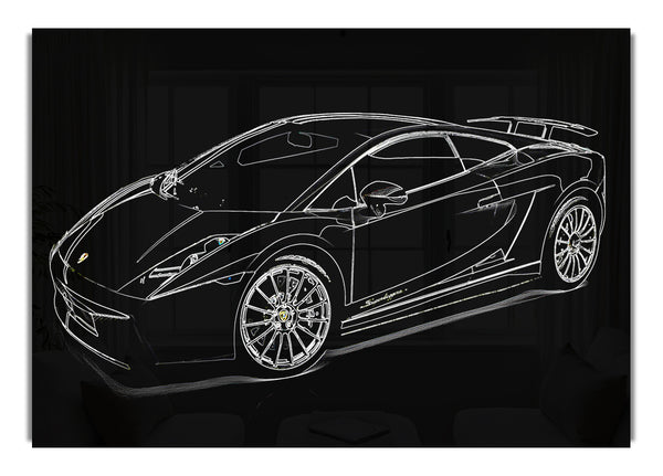 Lambroghini-Seitenprofil