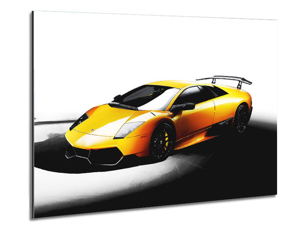 Lamborghini Seitenprofil Gelb
