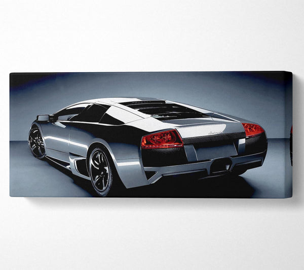 Lamborghini Heck Gunmetal Silber